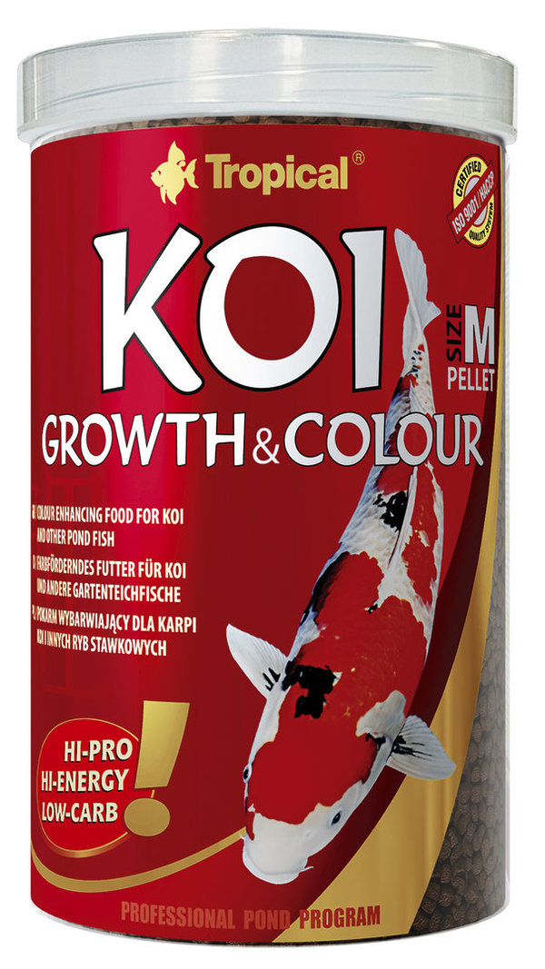 Koi Growth & Colour Pellet Size "M" & "L"
